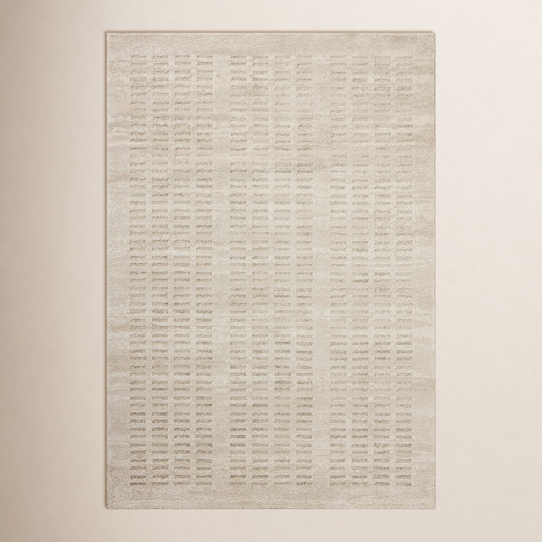 Amber Lewis x Loloi Monty Ivory Beige Abstract Rug
